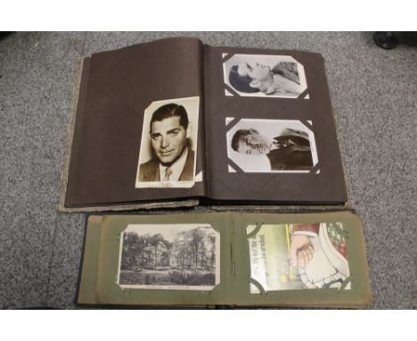 TWO VINTAGE ALBUMS OF POSTCARD 