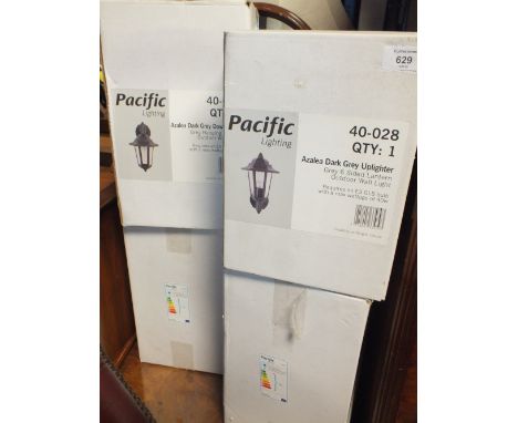 FOUR BOXED PACIFIC LIGHTING OUTDOOR WALL LANTERNS (CONTENTS NOT CHECKED)