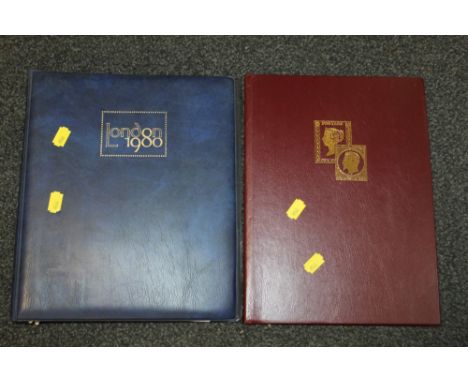 TWO VINTAGE STAMP ALBUMS AND CONTENTS