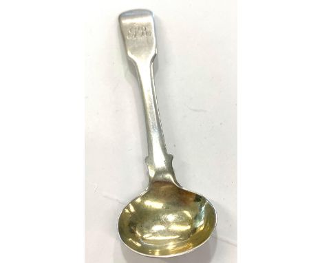 Silver hallmarked mustard spoon, please refer to images. 