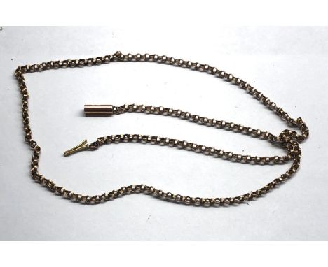 antique / vintage  9ct gold necklace chain 43cm long weight 4g 