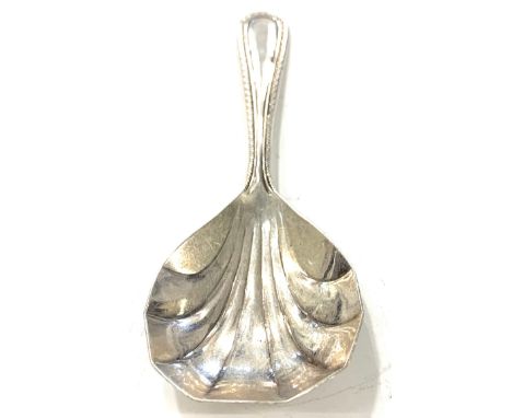 antique Silver hallmarked Irish/Celtic tea caddy spoon 