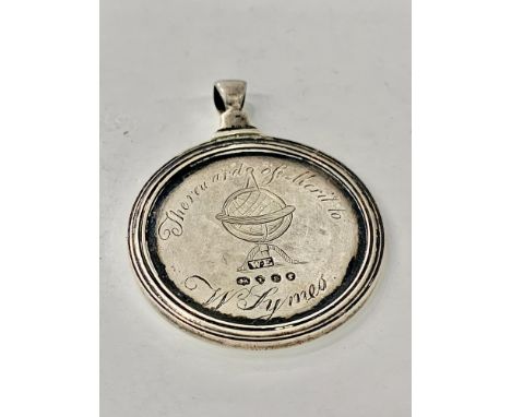 Early Victorian,Silver Reward medal, The reward of merit to W Symes, Mr Woodgates boarding school Honiton. London silver hall
