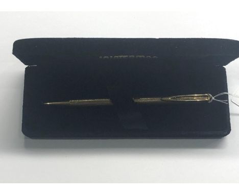 vintage boxed gold plated Waterman pencil 