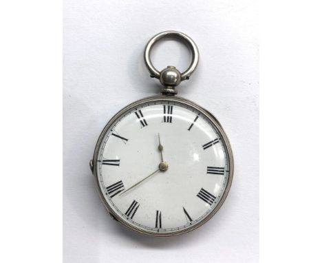 Antique silver pocket watch  it is in as found condition this watch is not working will tick if b put under pressure hallmark