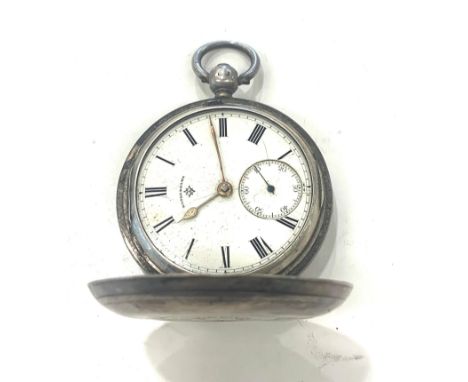 Antique silver full hunter pocket watch by Rotherhams London non-working as shown condition 