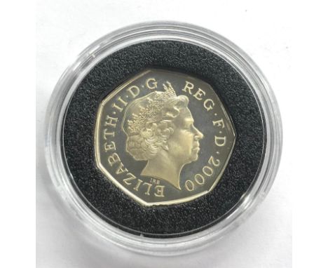 silver 1850-2000 fifty pence still in plastic cover 