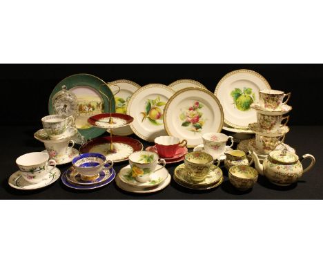 Ceramics - an Adderley Ware Temple pattern bachelor tea service; other teaware including Royal Albert, Royal Grafton, Roslyn 