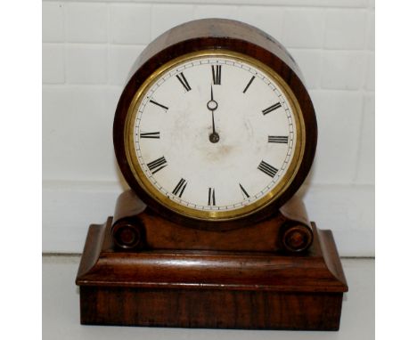 Victorian / Edwardian walnut shelf mantle clock, needs tlc