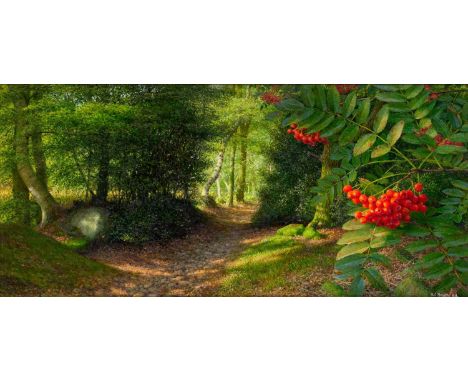 Raymond Booth (1929-2015) “September Afternoon at the Edge of Adel Woods” (2004)Signed and dated (20)04, oil on board, 29.5cm