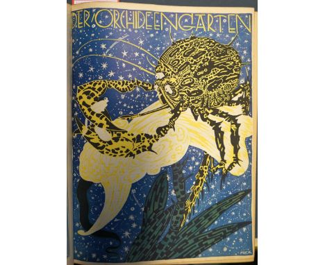 Der Orchideengarten. Phantastische Blätter. Hrsg. K. H. Strobl. Jg I, Heft 1-18 in 1 Bd. Mit zahlr. teils ganzs. Abb. 29,5 x 