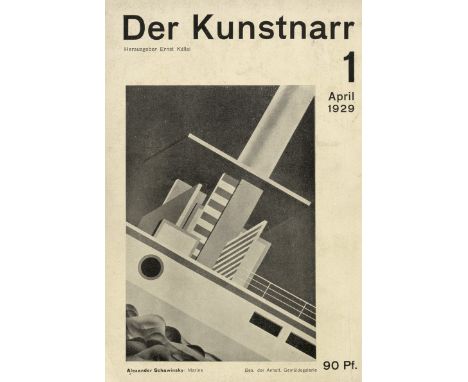 -- ARCHITEKTUR, DESIGN-- Bauhaus. - Der Kunstnarr. Hrsg. Ernst Kallai. Nr 1 (=alles Erschienene). 40 S. Mit 20 Abb. von Herbe