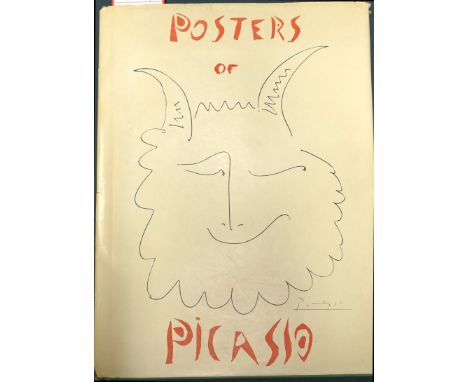 Picasso, Pablo. Ceramiques. 18 S. Mit mont. Porträt und 18 mont. farb. Tafeln. 38 x 28 cm. Lose Bogen bzw. Blatt. OKart. mit 