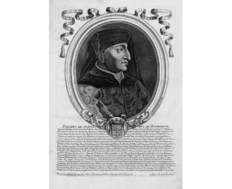 Larmessin, Nicolas de. Les augustes representations de tous les roys de France depuis Pharamond jusqu'a Louys XIIII. Avec un 