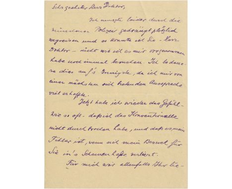 -- „durch die Münchener Polizei gedrängt“-- Mannheim, Karl, Soziologe und Philosoph österr.-ungar. Herkunft, Schüler Alfred W