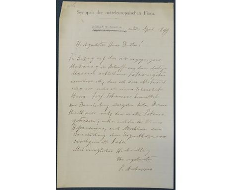 Ascherson, Paul, Berliner Botaniker, Historiker, Ethnograph und Sprachforscher, begleitete Gerhard Rohlfs 1873-1874 nach Afri