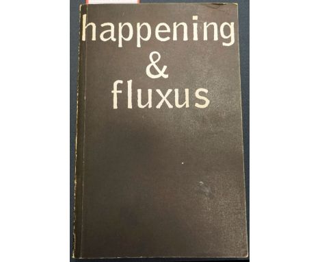 Sohm, Hanns (Hrsg.). happening &amp; fluxus. materialien. Ca. 170 Bl. 23 x 15 cm. OKart. (Ränder etwas berieben). Köln, Kölni