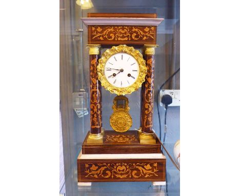 MANTEL CLOCK, French Empire style.