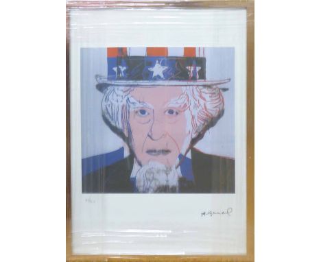 ANDY WARHOL 'We want you!', lithograph, with Leo Castelli blue stamp verso and George Israeli editeur embossing lower left, f