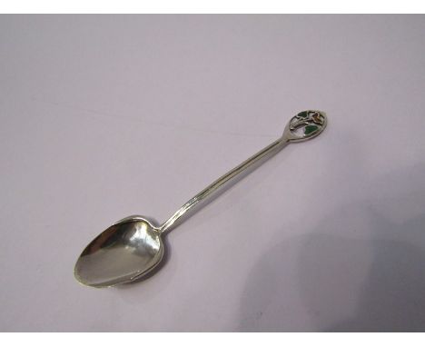 A Liberty &amp; Co Archibald Knox silver and enamel Cymric spoon 1902 Birmingham 