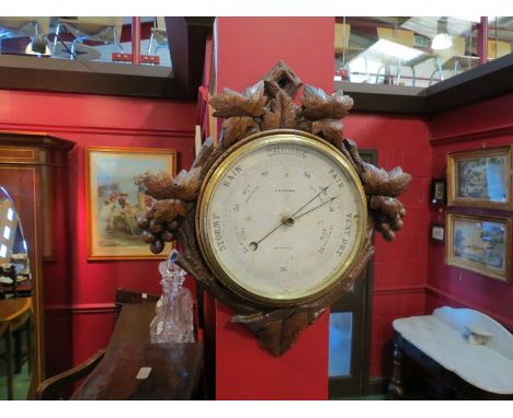 A.J.M. Bryson, Edinburgh barometer with oak leaf surround 