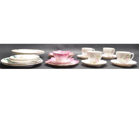 A 19th century Victorian Charles Wileman for Foley bone china ( pre Shelley ) comprising of cup, saucers and side plates. All