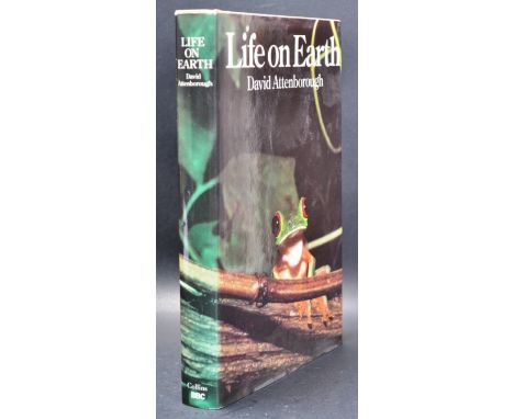 Life On Earth, David Attenborough - 1st Edition 1979 BBC / Collins, hardcover. Signed to the title page in black ink. With du