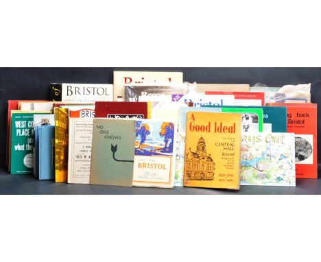 Bristol Interest - a large collection of assorted vintage books on Bristol, its history, surrounding areas and other related 