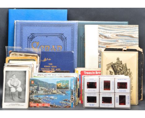 Ephemera - a large collection of assorted ephemera to include; small collection of postcards - including various 'sideshow' f