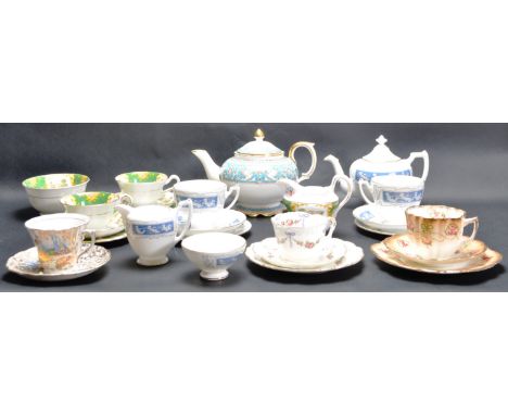 A collection of vintage 20th century china comprising of Coalport Revelry, Lawley, Wellington and more. Collection comprises 