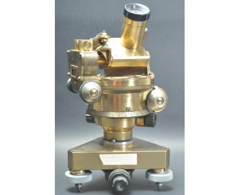 A vintage 1962 Hilger &amp; Watts made surveyor's ' Director Mils No.1 Mk 1 ' brass instrument. Heavy brass construction, wit