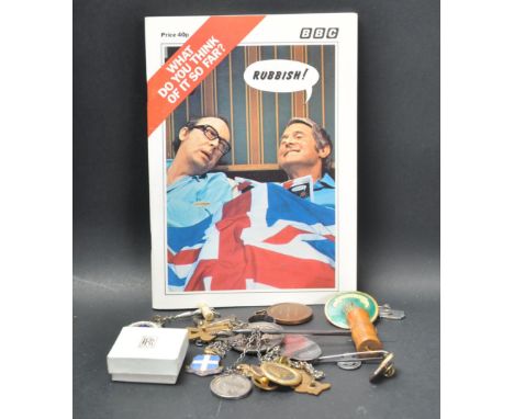 A collection of vintage enamelled badges to include Boy scout badges, Bristol federation of boys club, royal life saving soci