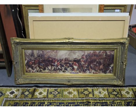 Death of Nelson, framed print, 25cm x 88cm.