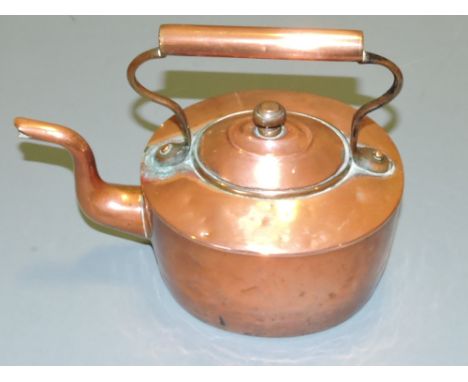 A mid 19th Century oval copper kettle.