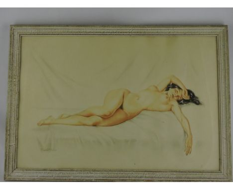 Rene Micho, Nude, lithograph, 38 x 58cm.