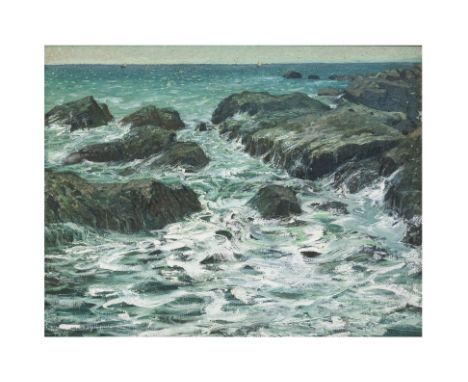 CHEN FANGZHI (CHINESE, 1946-2006) - 'OCEAN SCENE'
Oil on canvas laid on board, signed and dated '1999' lower left
68 x 52cm
C