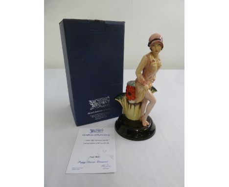 Kevin Francis Peggy Davis ceramic figurine Clarice Cliff Centenary limited edition 467/950,  marks to the base to include ori