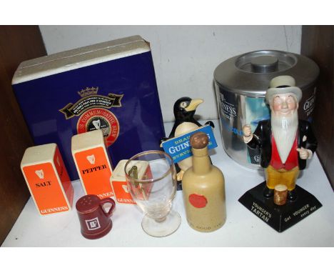SECTION 16. Guinness commemorative brew, HRH Prince Philip, two bottles and glass in presentation box, No. 2996 of 5000, toge