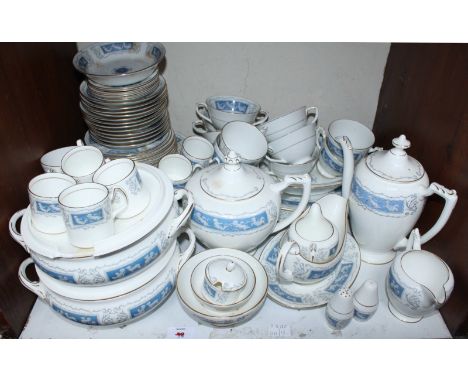 SECTION 12. A large Coalport 'Revelry' pattern tea, coffee and dinner service, comprising of teacups, coffee cans, plates, tu