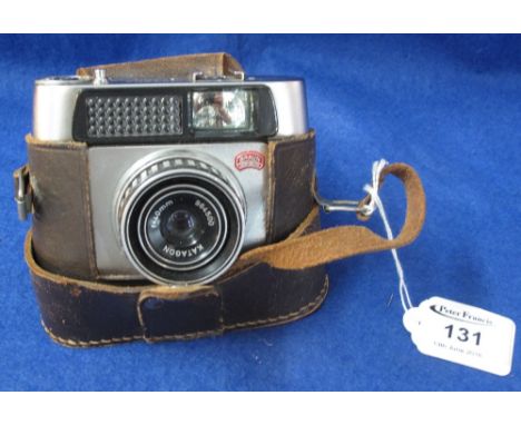 Braun vintage 35mm viewfinder camera 'Pavette' electromatic in leather ever ready case. (B.P. 24% incl. VAT)