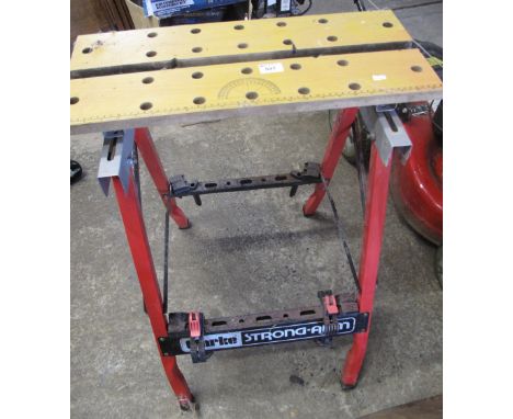 Modern Clarke strong-arm workmate type work bench.(B.P. 24% incl. VAT)