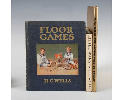 WELLS, H.G. Floor Games. London: Frank Palmer, 1911. First edition, 8vo (215 x 166mm.) Photographic plates, marginal drawings