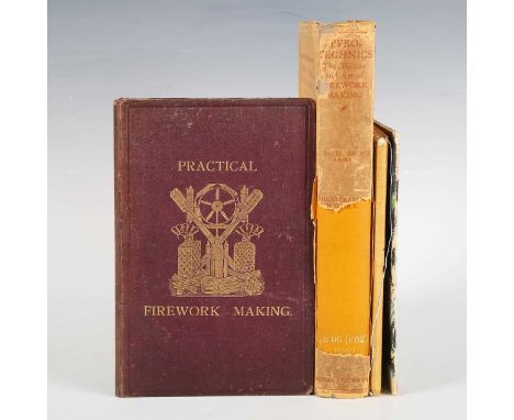 PYROTECHNICS. – W.H. BROWNE. Practical Firework-Making For Amateurs. London: ‘The Bazaar’, [1884.] First edition, 8vo (194 x 