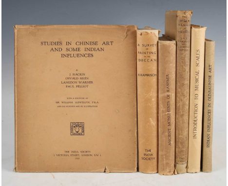 ART REFERENCE. – J. HACKIN and Osvald SIREN and Langdon WARNER and Paul PELLIOT. Studies in Chinese Art and Some Indian Influ