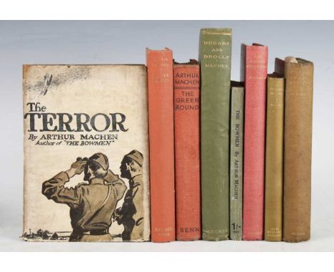 MACHEN, Arthur. The Terror. London: Duckworth, 1917. First edition, 8vo (183 x 122mm.) (Browning throughout, creasing to p.14