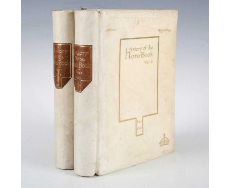 TUER, Andrew W. The History of the Horn-Book. London: The Leadenhall Press, 1896. 2 vols., first edition, 4to (252 x 190mm.) 