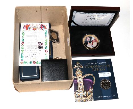A Collection of Channel Islands &amp; Foreign Commemorative Coins: (1) The Diamond Jubilee of the Coronation comprising: Cook