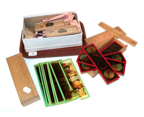 A collection of various magic lantern slides (qty)