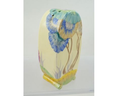 A CLARICE CLIFF BIZARRE SUGAR SIFTER of Bonjour shape, hand-painted Aurea pattern, 12.5cm high 