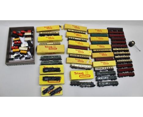 TRIANG RAILWAYS TT GAUGE RAILWAY COLLECTION, some in original vendor's boxes to include; two 0-6-0 tank locos, two 2-6-2 loco